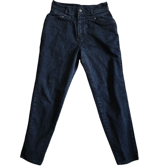 Rare 1988 Vintage Levi's Women's Black Wash Denim Original Mom Jeans - 16 - Picture 1 of 7